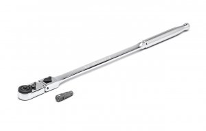 GEARWRENCH 1/4" Drive 72 Tooth Quick Release Locking Flex Slim Head Ratchet, 12" - 81030