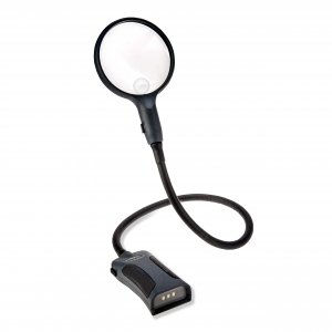 Carson SM22 2.5x Flexible Handheld and Handsfree Magnifier with 5x Spot Lens