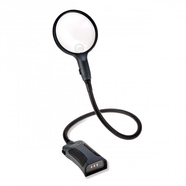 Carson SM22 2.5x Flexible Handheld and Handsfree Magnifier with 5x Spot Lens