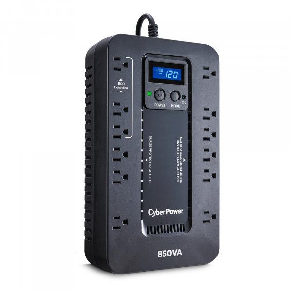 CyberPower EC850LCD Ecologic UPS Battery Backup and Surge Protector