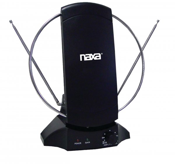 Naxa NAA-308 High-Powered Amplified ATSC/HDTV/FM Indoor Antenna