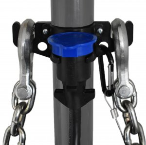 GR Innovations HitchBoss 7-Way - Towing Organizer for Manual/Electric 2” & 2 ¼” Trailer Hitch - Easy Install RV Accessories - Side Hooks, Cable & Harness Holder - Made in USA