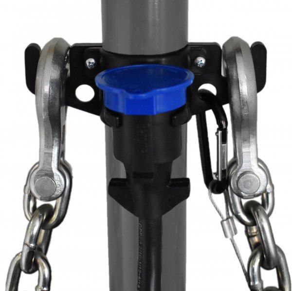 GR Innovations HitchBoss 7-Way - Towing Organizer for Manual/Electric 2” & 2 ¼” Trailer Hitch - Easy Install RV Accessories - Side Hooks, Cable & Harness Holder - Made in USA