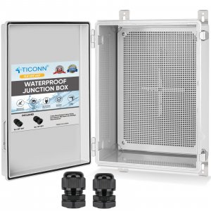 TICONN Outdoor Electrical Box Waterproof, ABS IP67 Junction Box Enclosure