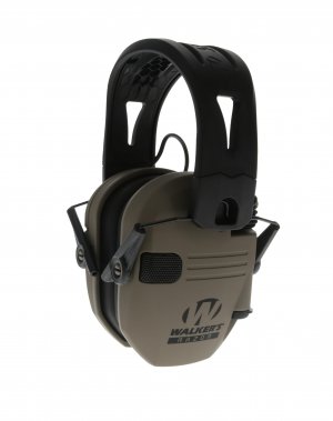 Walker's Game Ear RSEMRH-FDE FDE Razor with Rubber Headband