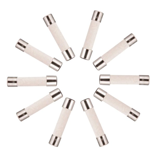 BOJACK T15A250V 6x30 mm 15A 250V Slow-Blow Ceramic Fuses 15 amp 250 Volt 0.24 x 1.18 Inch Ceramic Tube Time-delay Fuses (Pack of 20)