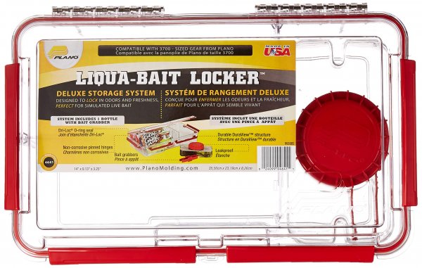 Plano 464100 Liqua-Bait Locker System Deep w/Bottle and Bait Grabber