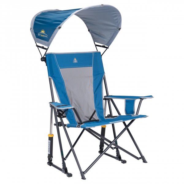 GCI Outdoor Sunshade Rocker Outdoor Rocking Chair with Canopy