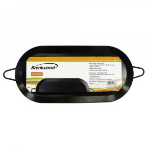 Brentwood Appliances BCM-2000 18" Carbon Steel Non-Stick Double Burner Comal Griddle