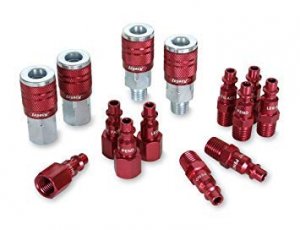 Colorconnex A73458D Coupler  Plug Kit Type D 1/4In Npt 1/4In Body Red 14 Pc