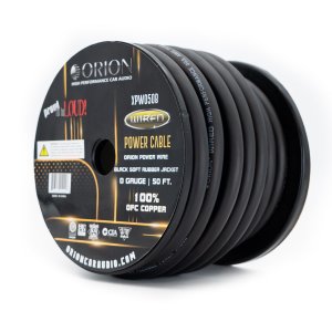 ORION XPW050FROST 100% Copper Power Wire 0 Gauge 50 Foot  Frost
