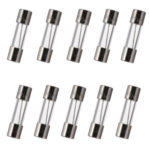 BOJACK 5x20 mm 10 A 10 amp 125 V 125 Volt 0.2x0.78 Inch F10AL125V Fast-Blow Glass Fuses (Pack of 10)
