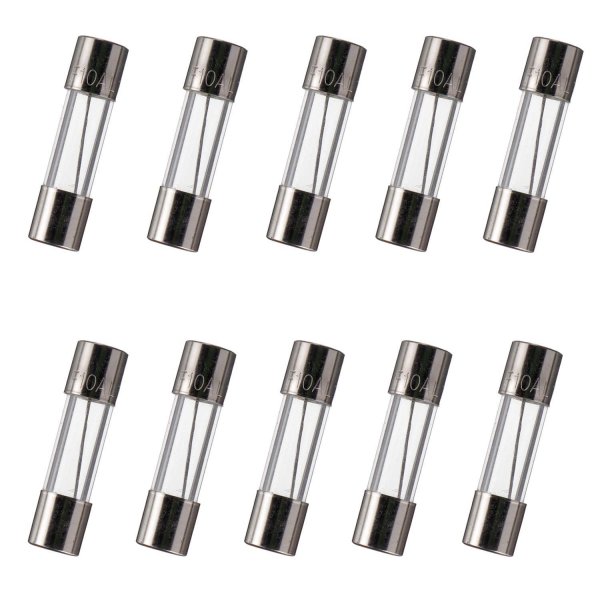 BOJACK 5x20 mm 10 A 10 amp 125 V 125 Volt 0.2x0.78 Inch F10AL125V Fast-Blow Glass Fuses (Pack of 10)
