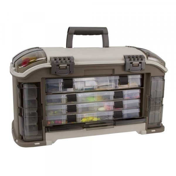 Plano 787010 Guide Series Angled Tackle Box System  Sandstone