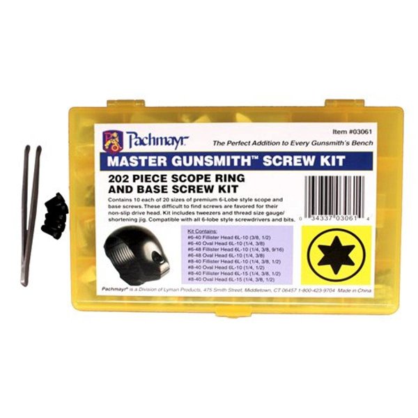 Pachmayr 03061 Master Gunsmith Torx Head Screw Kit (202 piece)