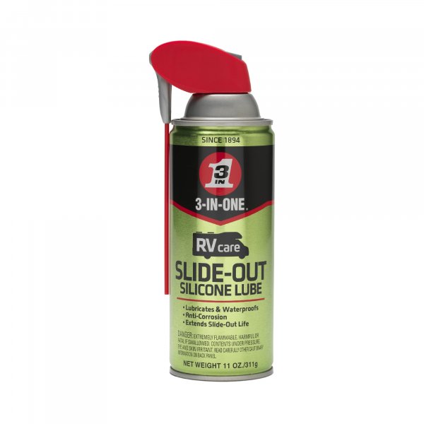 3-IN-ONE RVcare Slide-Out Silicone Lube, Smart Straw, 11 OZ [1-Pack]