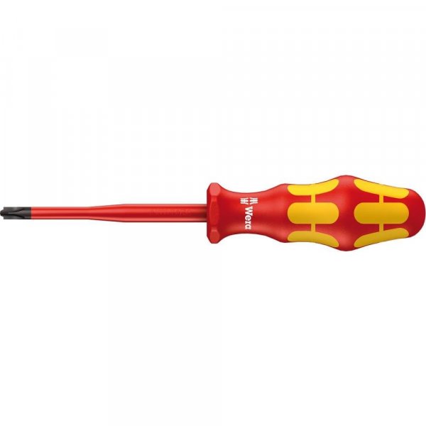 WERA 05006455001 162 is PH/S VDE Insulated Screwdriver with Reduced Blade Diameter for PlusMinus Screws (Phillips/Slotted), # 1 x 80 mm