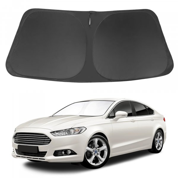 Windshield Sun Shade Window Sun Visor Protector Custom Fit 2013-2021 Ford Fusion Accessories Foldable Sunshade Sun Blocker Keeps Car Cool