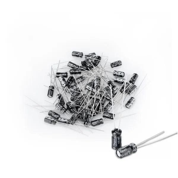 Innfeeltech 50 Pcs Electrolytic Capacitor 47uF 16V Aluminum Radial Electrolytic Capacitors