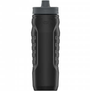 Under Armour Squeeze Water Bottles, 32 oz Water Bottles, Sideline Sports Water Bottle with Quick-Shot Lid, Quick & Easy Hydration, Gym Water Bottles, Squeeze Bottle, 1 32oz Bottle