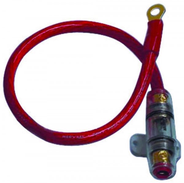 XSCORPION K4R Ring Terminal 18 4ga. Wire with 60 AGU Fuse/Holder  Red