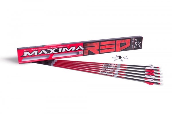 Carbon Express 50753 Maxima  Red 250 Blazer Vanes 6 Pk