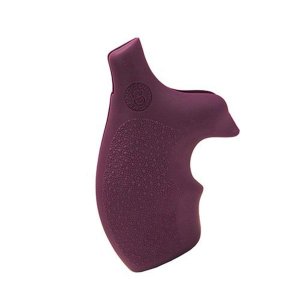 Hogue 61006 S&W J Frame Round Butt Rubber Bantam Style Grip Purple