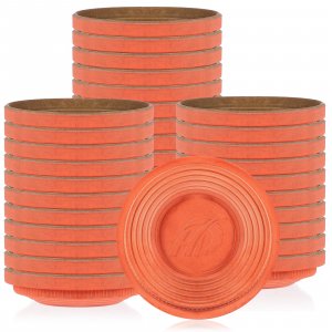 Silipull 50 Pcs Biodegradable Clay Pigeons, 25/50/100/150/200 Pack Standard 110mm Clay Targets Refill, Skeet Targets Disks High-Visibility Target for Skeet & Trap Shooting (Orange)