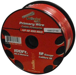 Audiopipe AP12100RD 12 Gauge 100Ft Primary Wire Red