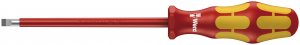 Wera 05006120001 Kraftform Plus VDE 160i Slotted Insulated Screwdriver, Lasertip, 5.5mm Head, 5" Blade Length