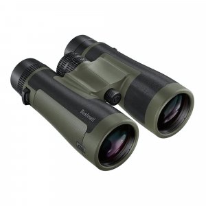 Bushnell R5 12x50 Binoculars - Waterproof, Dielectric Multi-Coated Optics with EXO Barrier Lens Protection for Long Range Viewing and Hunting, Includes Vault Lite Bino Chest Harness & Neck Strap