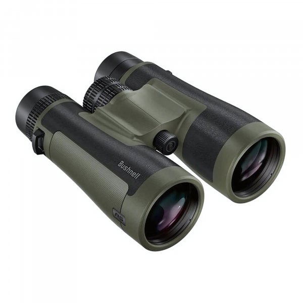 Bushnell R5 12x50 Binoculars - Waterproof, Dielectric Multi-Coated Optics with EXO Barrier Lens Protection for Long Range Viewing and Hunting, Includes Vault Lite Bino Chest Harness & Neck Strap