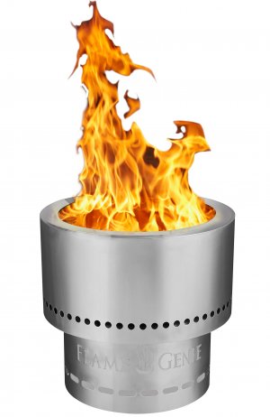 Flame Genie FG16SS Wood Pellet Fire Pit (Stainless Steel)