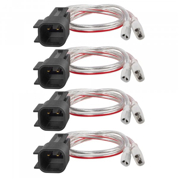 RED WOLF Car Speaker Wiring Harness Connector Compatible with 2015-2022 GMC Sierra Chevrolet Silverado Buick Enclave Cadillac Escalade Mount Aftermarket Front Rear Door Speaker Wire Cable Plug 2 Pair