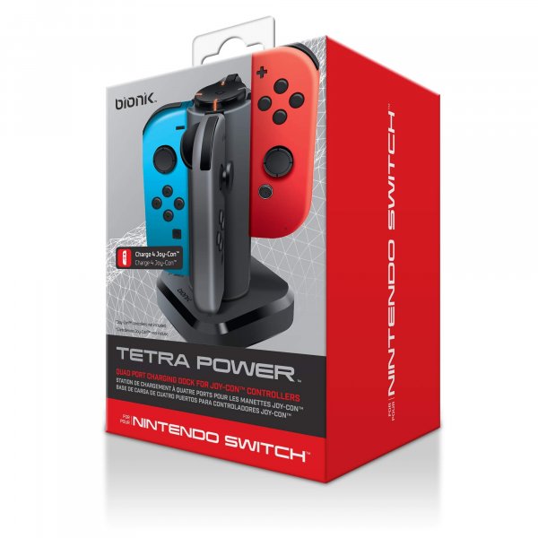 Bionik BNK-9019 Tetra Power Charging Dock for Joy-Con Controllers