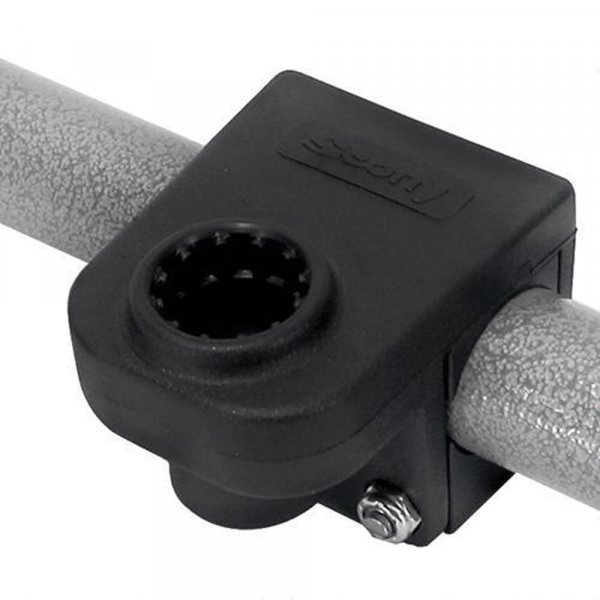 Scotty 0245BK 1-1/4" Rail Mounting Adapter, Black