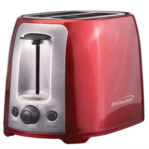 Brentwood Appliances TS-292R 2-Slice Cool-Touch Toaster w/Extra-Wide Slots