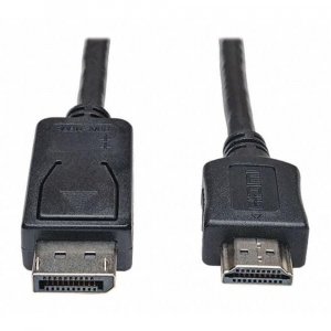 TRIPP LITE DisplayPort to HDMI Audio Video Cable Adapter, DP to HDMI, Male-to-Male, 1080P, HDCP Compatible, 6-Feet / 1.8 Meters, 3-Year Warranty (P582-006)