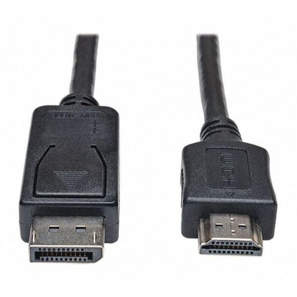 TRIPP LITE DisplayPort to HDMI Audio Video Cable Adapter, DP to HDMI, Male-to-Male, 1080P, HDCP Compatible, 6-Feet / 1.8 Meters, 3-Year Warranty (P582-006)