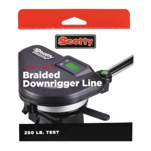 Scotty 2200K Premium Braided Fiber Downrigger Line 250lb Test  200 ft Spool