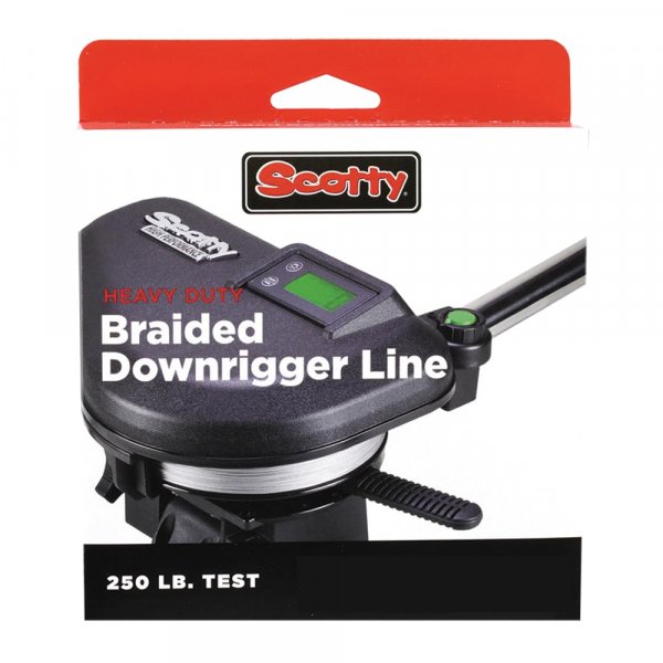 Scotty 2200K Premium Braided Fiber Downrigger Line 250lb Test  200 ft Spool
