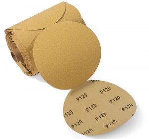 LuckyGuard 100 PCS 6 Inch PSA Sanding Discs 120 Grit Sticky-Back Sandpaper