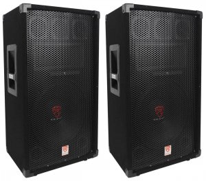 Rockville RSG12 12-Inch 1000 Watt Peak / 500 Watt RMS 8-Ohm 3-Way Passive PA Speaker, High-Power Audio, Durable Build, Wide Dispersion, for DJs and Live Events, 2-Piece