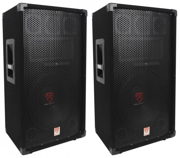 Rockville RSG12 12-Inch 1000 Watt Peak / 500 Watt RMS 8-Ohm 3-Way Passive PA Speaker, High-Power Audio, Durable Build, Wide Dispersion, for DJs and Live Events, 2-Piece