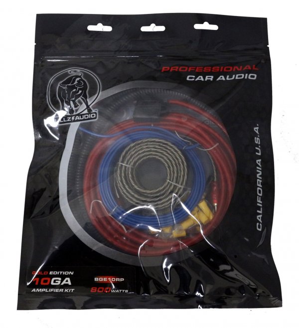 Bullz BGE10RP Audio 10 Gauge Amplifier Wiring Kit