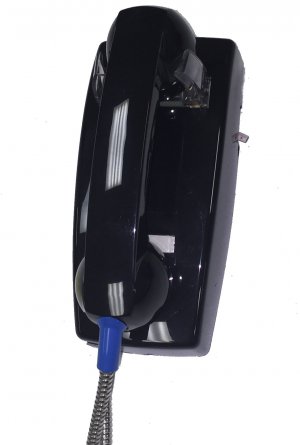 Cortelco 2554-ARCNDL-BK 255400arcndl Wall Phone W/armored Cord