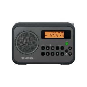 SANGEAN SNGPRD18BK AM/FM Digital Portable Receiver with Alarm Clock (Black)