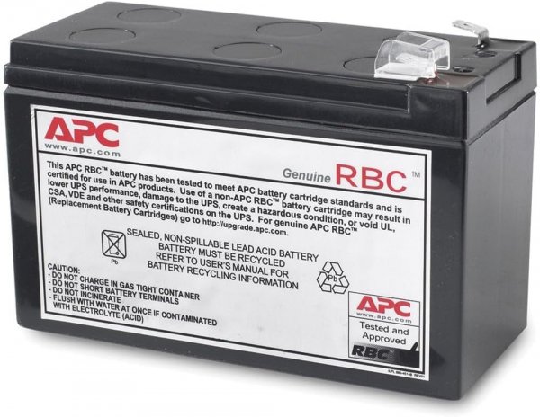 APC UPS Battery Replacement, RBC2, for APC Back-UPS Models BE500R, BK300C, BK350, BK500, BK500BLK, BK500M, BK500MC, BK500MUS, and SC420, SU420NET