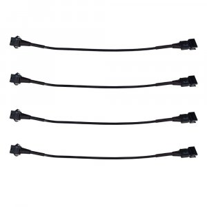 Kingshowstar 4 PCS 60 inch Extension Cords for Use with 5050 LED SMD RGB NEON Accent Kits for LED Motorcycle ATV Car Light Multi-Color Neon Strip