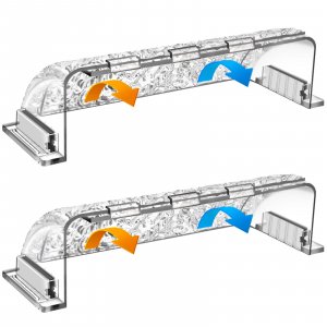 Magnetic Air & Heat Deflectors, 9”-15.5” Adjustable Vent Deflector for Sidewall, Ceiling Registers and Floor Vents (2 Pack)